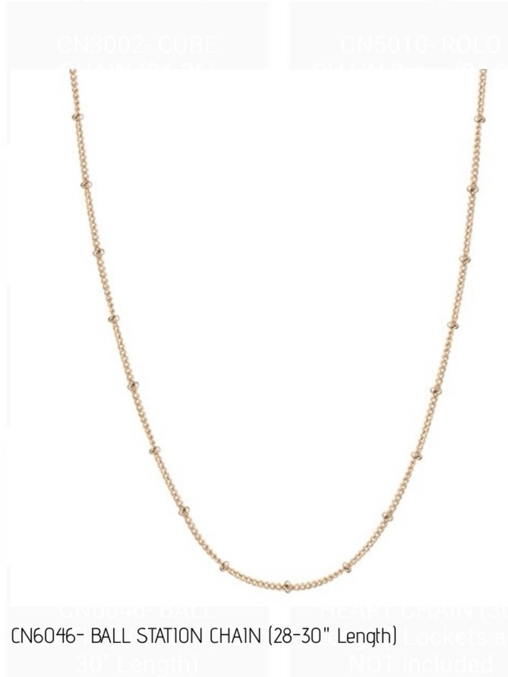 Origami Owl Gold-Tone Ball Station Necklace